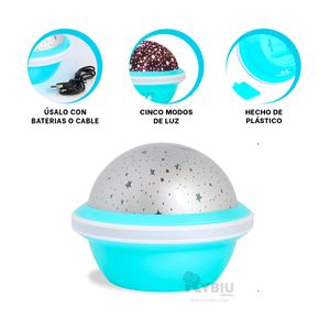 Proyector Compacto y Manejable para Niños Celeste Y+Agendita