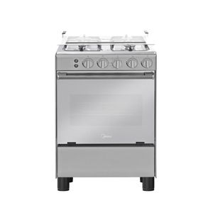 Cocina a Gas de 4 Hornillas Midea MGS24FS2LAAMB  Espejado