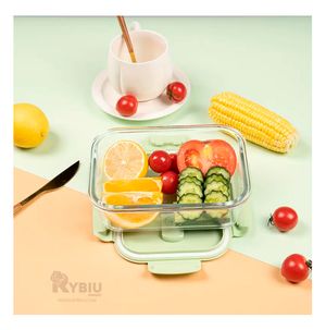 Taper Almacenador con Tapa 1040ml Verde Y+Papel de Regalo