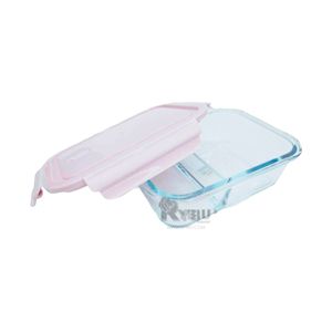 Taper Resistente de 3 Divisiones Vidrio Rosado Y+Agendita