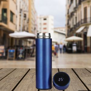 Termo Innovador y Digital Inteligente para Te 500ml Azul