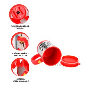 Taza Util para Batir de 400 ml en Color Rojo Y+Agendita