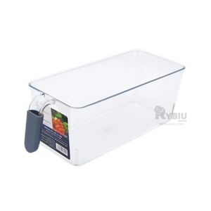 Bandeja Rectangular con Asa en Acrilico Transparente