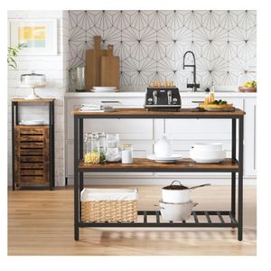 Mueble Auxiliar de Cocina Multiusos TU MESITA Vincent color Marrón