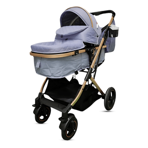 Coche Moisés Barbara con Bolsa Pañalera Lila