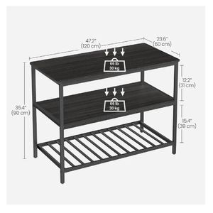 Mueble Auxiliar de Cocina Multiusos TU MESITA Vincent color Negro