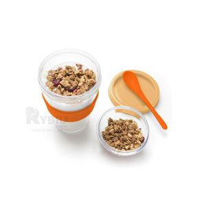 Taza Sencilla y Eficaz 350ML Anaranjado Y+Gift MiniAgenda