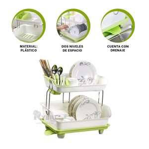 Secador Dinamico de Vajilla 2N Verde Y+Regalo Agendita