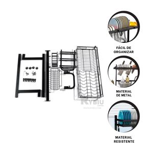 Secador Duro de Cubiertos de 65cm Y+Regalo Ligas para Peinar