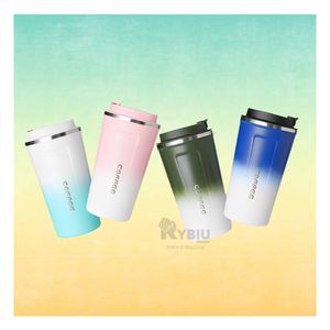 Taza con Medidor Termico Verde y Blanco Y+Gift MiniAgenda