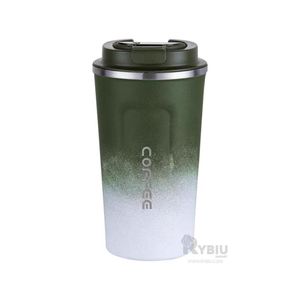 Taza Resistente en Verde con Blanco Y+Gift Stickers