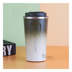 Vaso con Tapa en Verde con Blanco Y+Regalo Stickers
