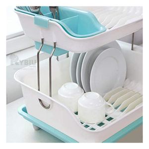 Colador Secador para Platos 2N Celeste Y+Post-it Adhesivos