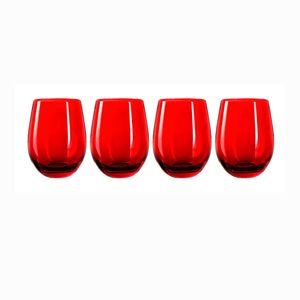 Set X4 Vaso Rojo