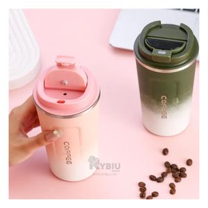 Taza para Viajes en Rosado con Blanco Y+Regalo Stickers