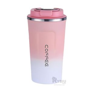 Taza Resistente en Rosado con Blanco Y+Gift Stickers
