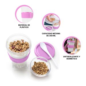 Taza Sencilla y Eficaz 350ML Rosado Y+Gift MiniAgenda