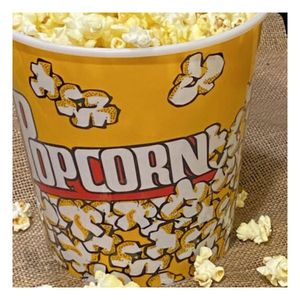 Cubeta Util de Palomitas 12x12cm Amarillo Y+Papel de Regalo