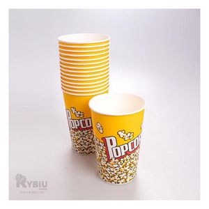 Cubeta Util de Palomitas 7x17cm Amarillo Y+Papel de Regalo