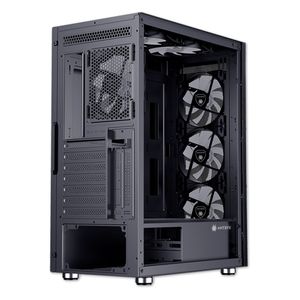 Gabinete Antryx RX-260 BLACK, USB3.0, FRGB FAN X4, panel lateral de vidrio templado