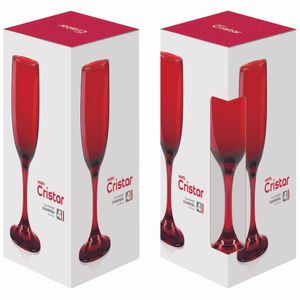 Set de Copas de Champagne CRISTAR Premiere 4pzas
