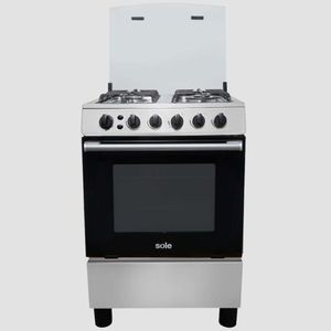 Cocina de Pie a Gas SOLE 4 Quemadores Punta Sal GLP COSOL027 Silver