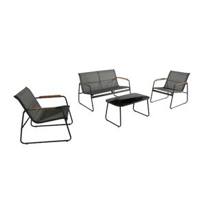 Set de terraza Nassau 1 sofá + 2 sillas + mesa Orange