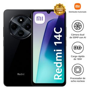 Celular Redmi 14C 6.88" 4GB RAM 256GB ROM Midnight Black