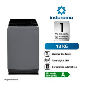 Lavadora Indurama 13 kg Carga Superior LRI-13DGR Gris Oscuro