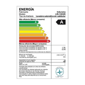 Lavadora Indurama 13 kg Carga Superior LRI-13DGR Gris Oscuro