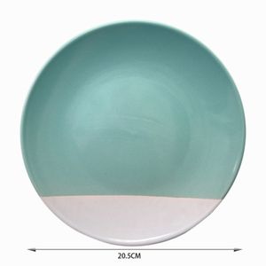 Setx4 Plato Postre Menta Duo Tone