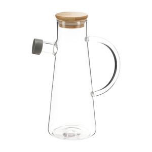 Aceitero Con Tapa de Madera 500 ml