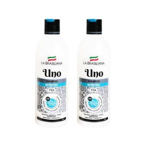 Shampoo Uno Nutritivo Sin Sal La Brasiliana 500 Ml x2unids