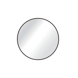 Espejo Circular 50 Cm Negro Metal