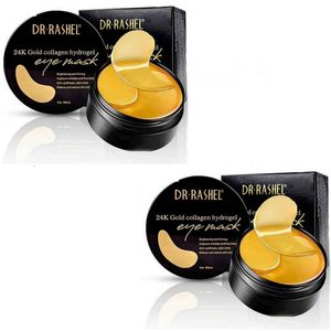 Mascarilla de Ojos Hidratante con Perlas Doradas y Negras - Dr Rashel 02 unidad
