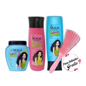 Pack Mais Cachos Skala Rizos Hidratados + Cepillo Definidor Gratis