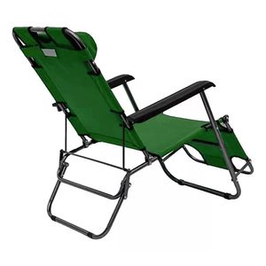 Silla Terraza Playera Piscina Reclinable Plegable Verde