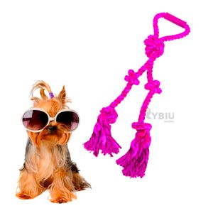 Soga Recreativa para Perros de Tono Rosado Y+Papel de Regalo