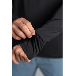 Polera Deportiva con Cierre Medio para Hombre Black Onyx