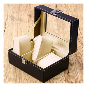 Organizador de Relojes Chic en Color Negro Y+Papel de Regalo