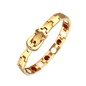 Pulsera Magnética Saludable Dorada Modelo YSMGB-37 x 20 cm