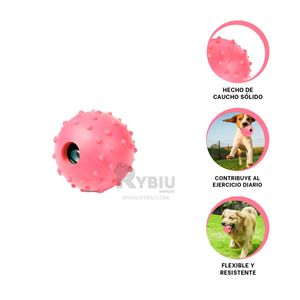 Juguete Resistente para Pet Rosado Y+Papel de Regalo