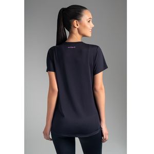 Polo Deportivo Manga Corta para Mujer Black