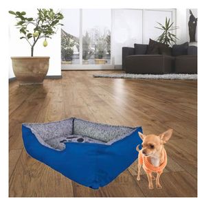 Cama Canina Comoda Talla S en Color Azul Y+Papel de Regalo