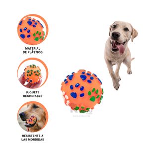 Pelota con Diseño en Talla M Naranja Y+Papel de Regalo