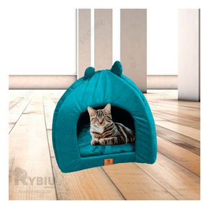 Cama para Perro de Iglu Talla M Verde Agua Y+Papel de Regalo