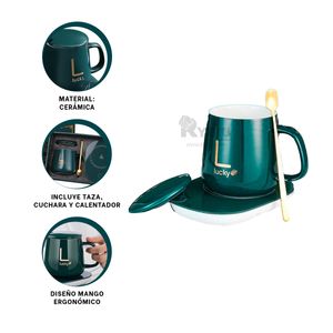 Calentador Estilizado a Corriente en Color Verde Y+Stickers