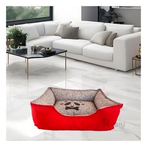 Cama para Perro de Color Talla M en Rojo