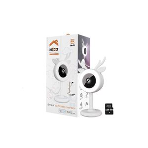 Monitor para bebé WiFi 2K Audio Bidireccional Luz LED Detección llanto SD 128GB