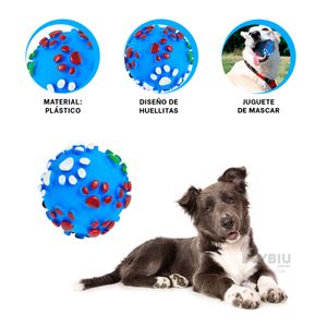Pelota con Textura en Tamaño M Celeste Y+Papel de Regalo